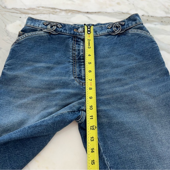 CHANEL 24S RUNWAY CC BLUE JEANS SIZE FR 36 / US 4 NWTS! - Picture 12 of 17
